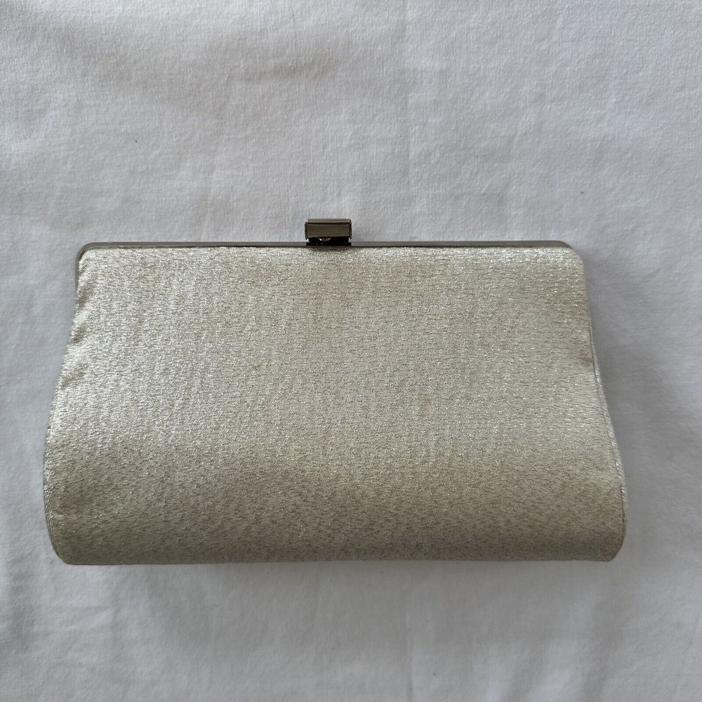Vintage Sparkly Clutch Snap Closure Chain Handle Prom Formal